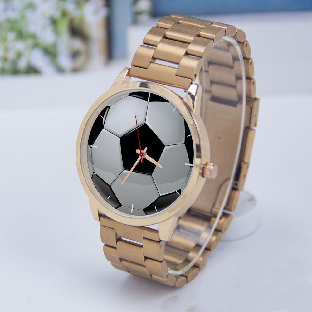 Jewelry Watches Men - Футбольный дизайн, любители футбола, серебряные мужские