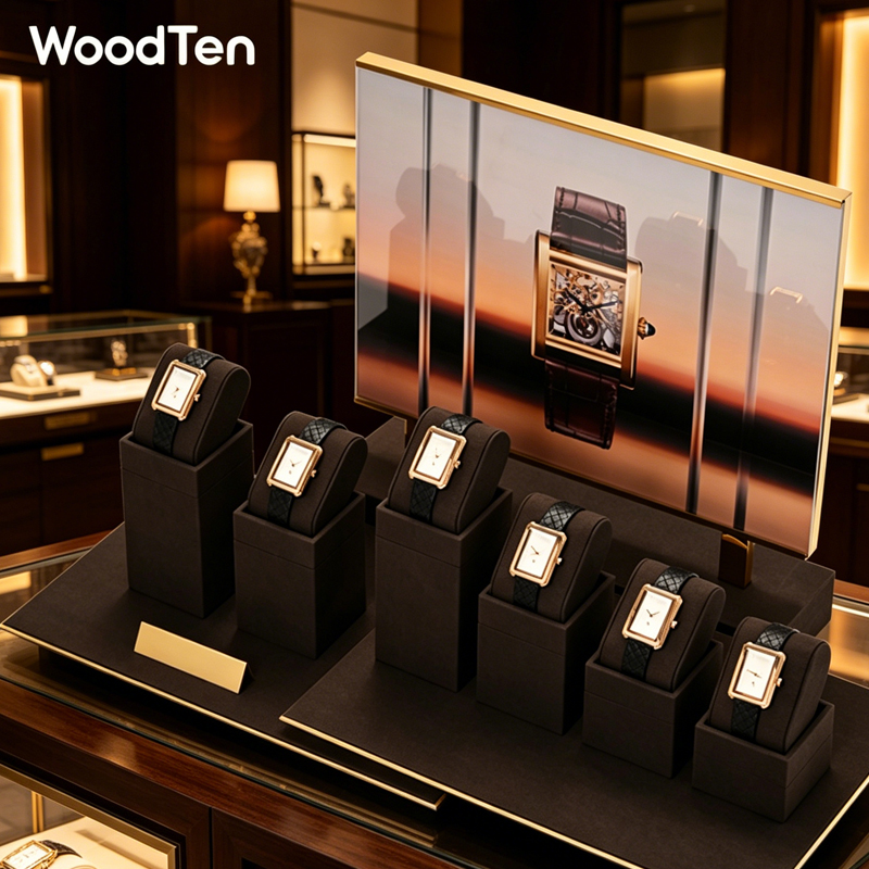 Jewelry Organizer Watches - Подставка для часов WoodTen из микрофибры,
