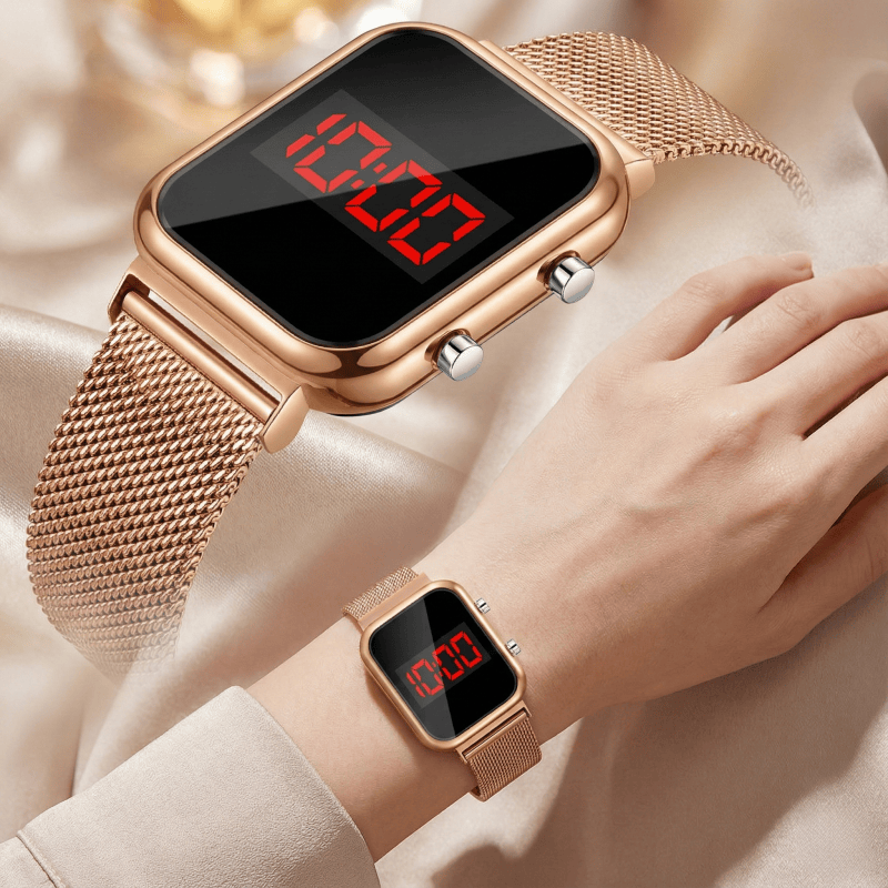 Jewelry Style Watches - Модные прямоугольные светодиодные цифровые часы с