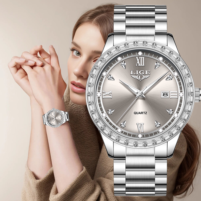 Jewelry Style Watches - Наручные часы LIGE Quartz 2026: Роскошные