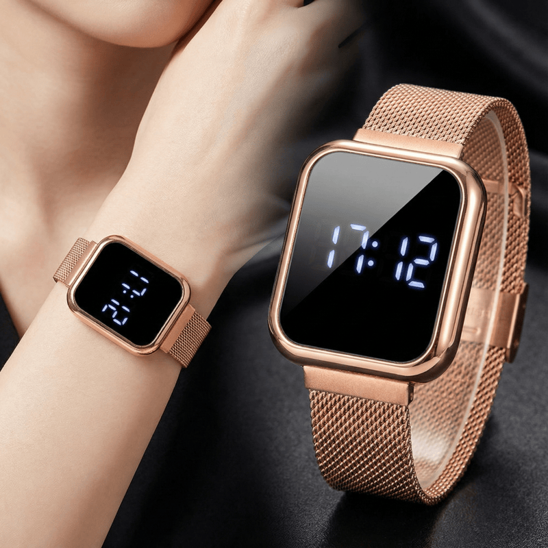 Jewelry Style Watches - Модные прямоугольные цифровые часы для женщин