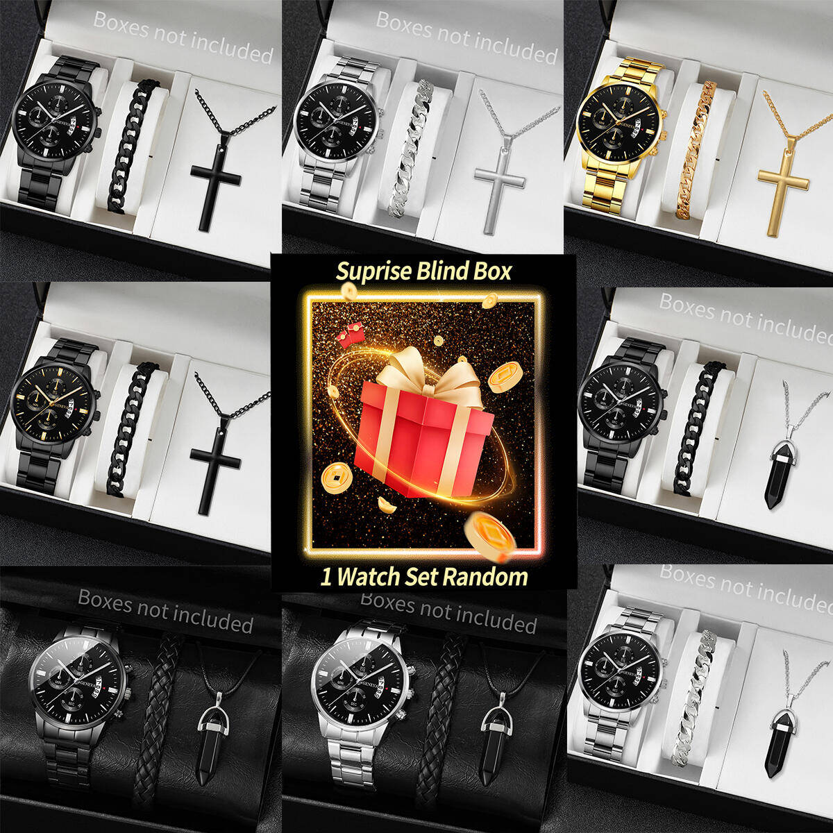 Jewelry Organizer Watches - Сюрприз Mystery Watch слепая коробка-3 шт./компл.