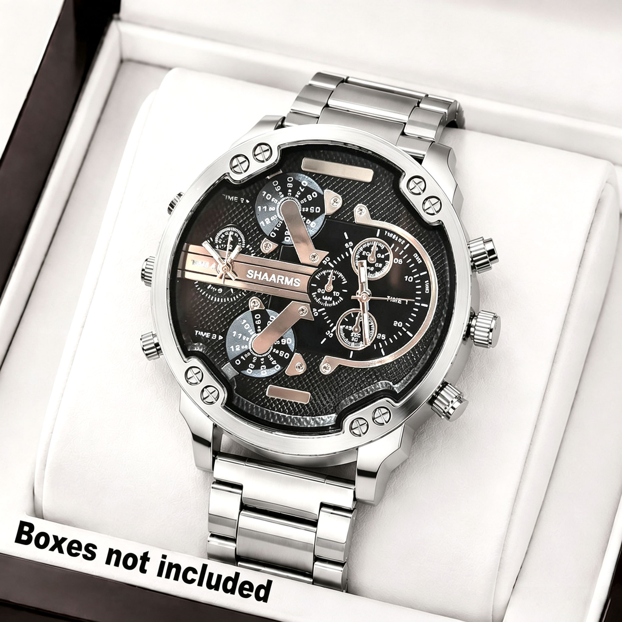 Jewelry Watches Men - Серебристые повседневные мужские часы для бизнеса