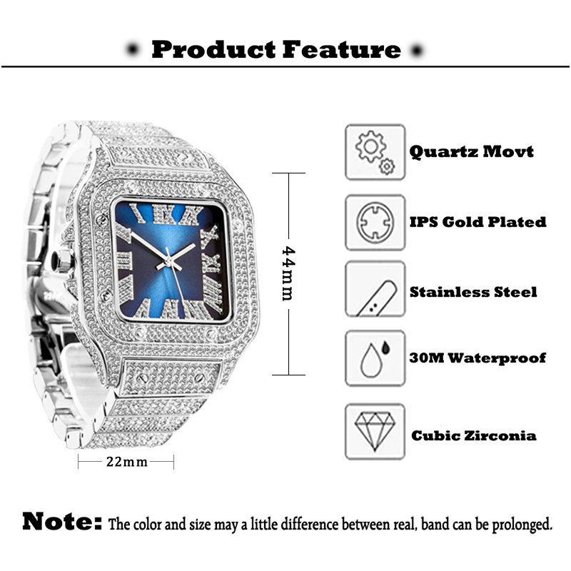 MISSFOX мужские часы хип-хоп б – обзор и цена Jewelry Watches Men