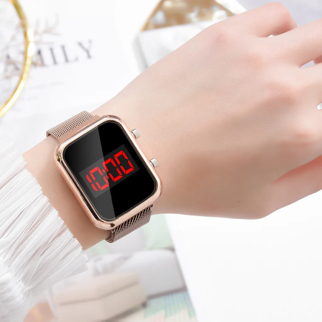 Модные прямоугольные светодиод – обзор и цена Jewelry Style Watches