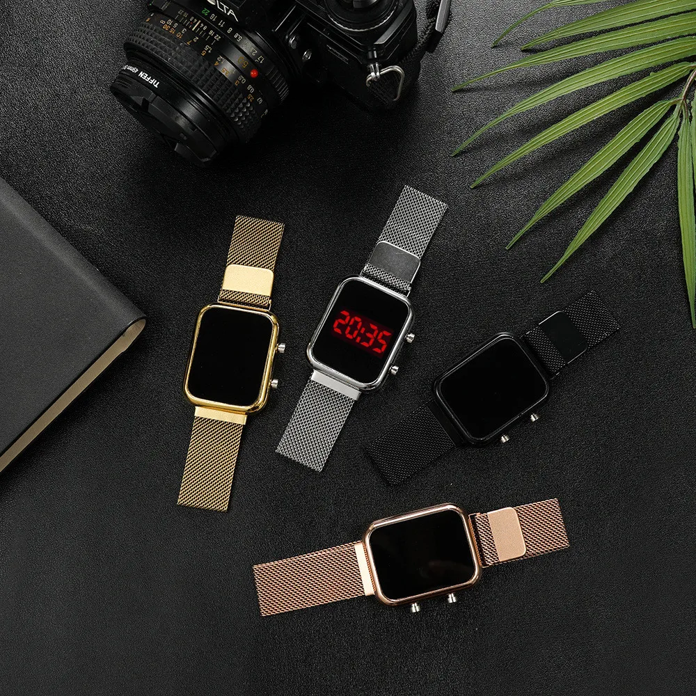 Модные прямоугольные светодиод – обзор и цена Jewelry Style Watches