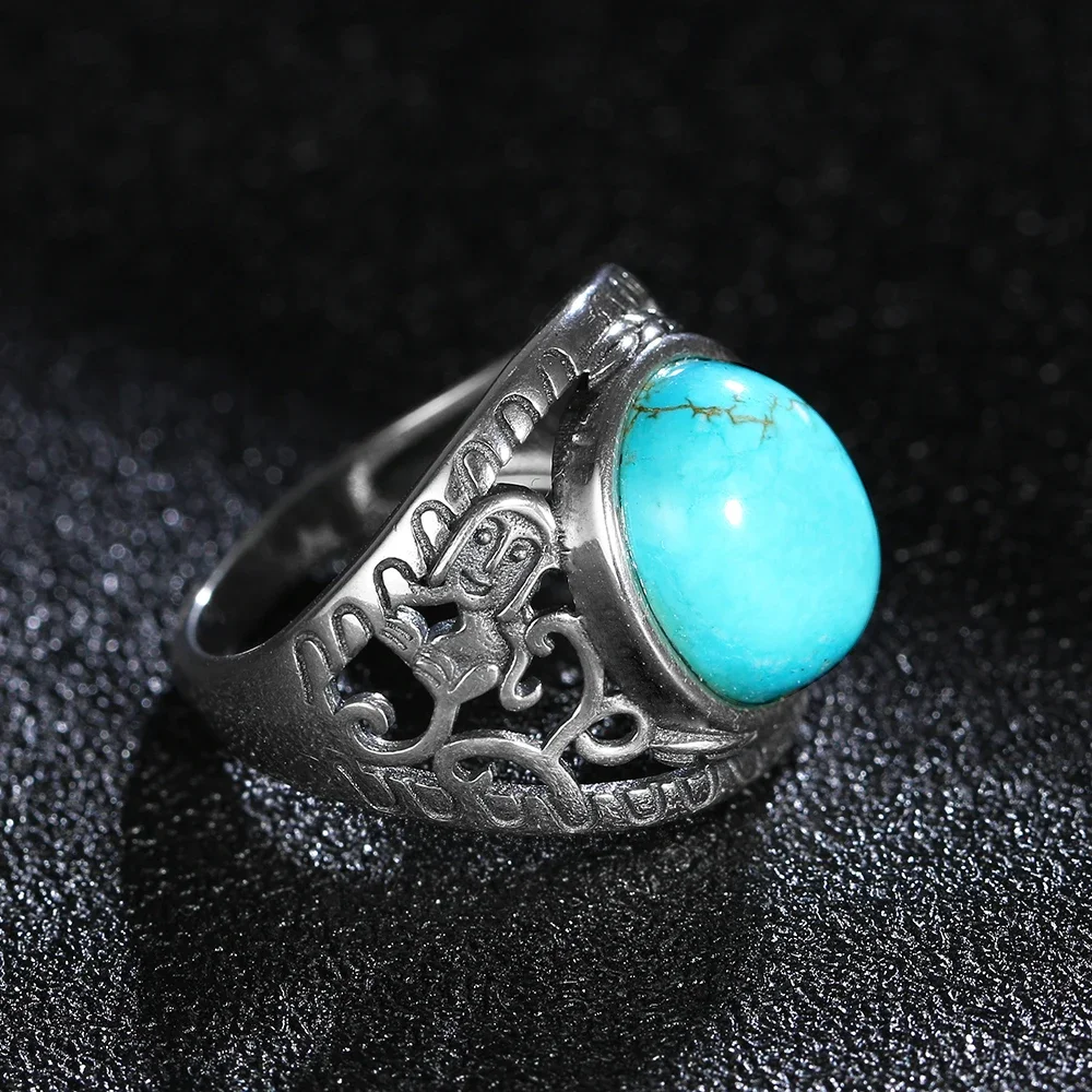 Винтажные кольца с натуральным – обзор и цена Turquoise Stone Ring