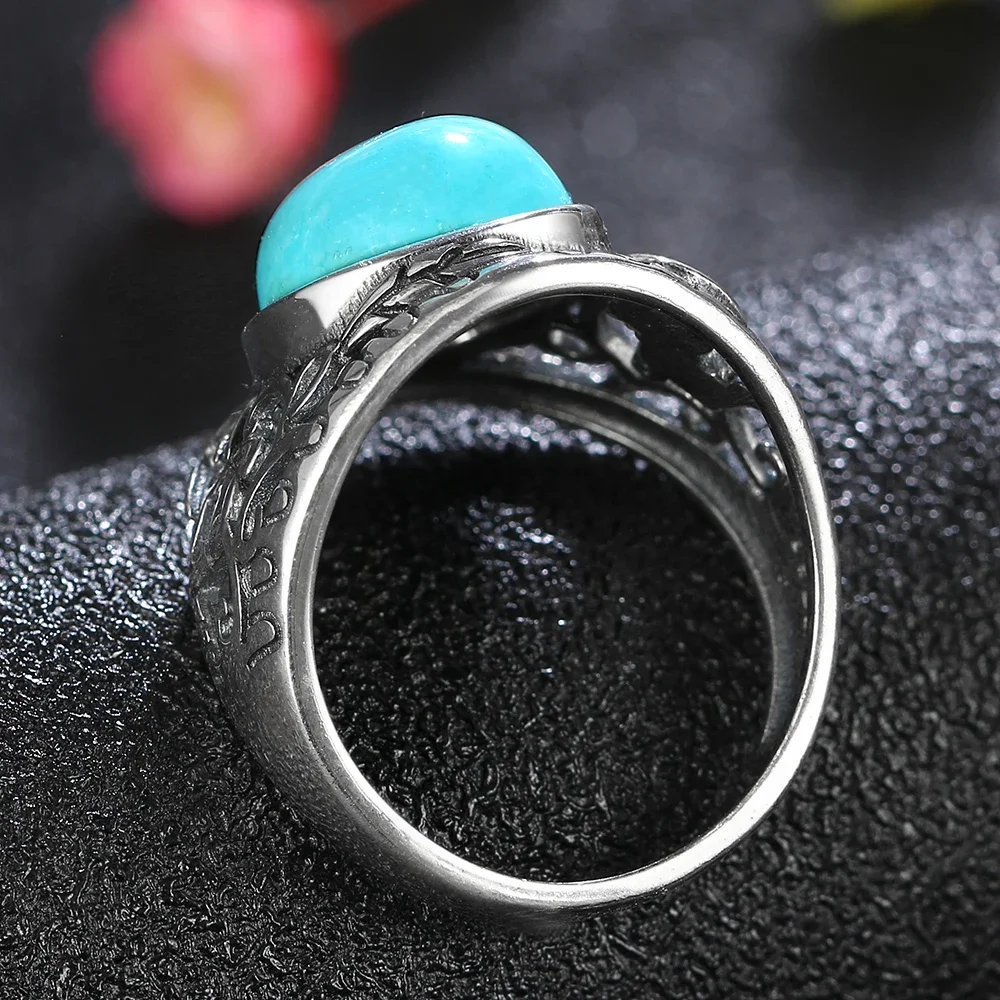 Винтажные кольца с натуральным – обзор и цена Turquoise Stone Ring