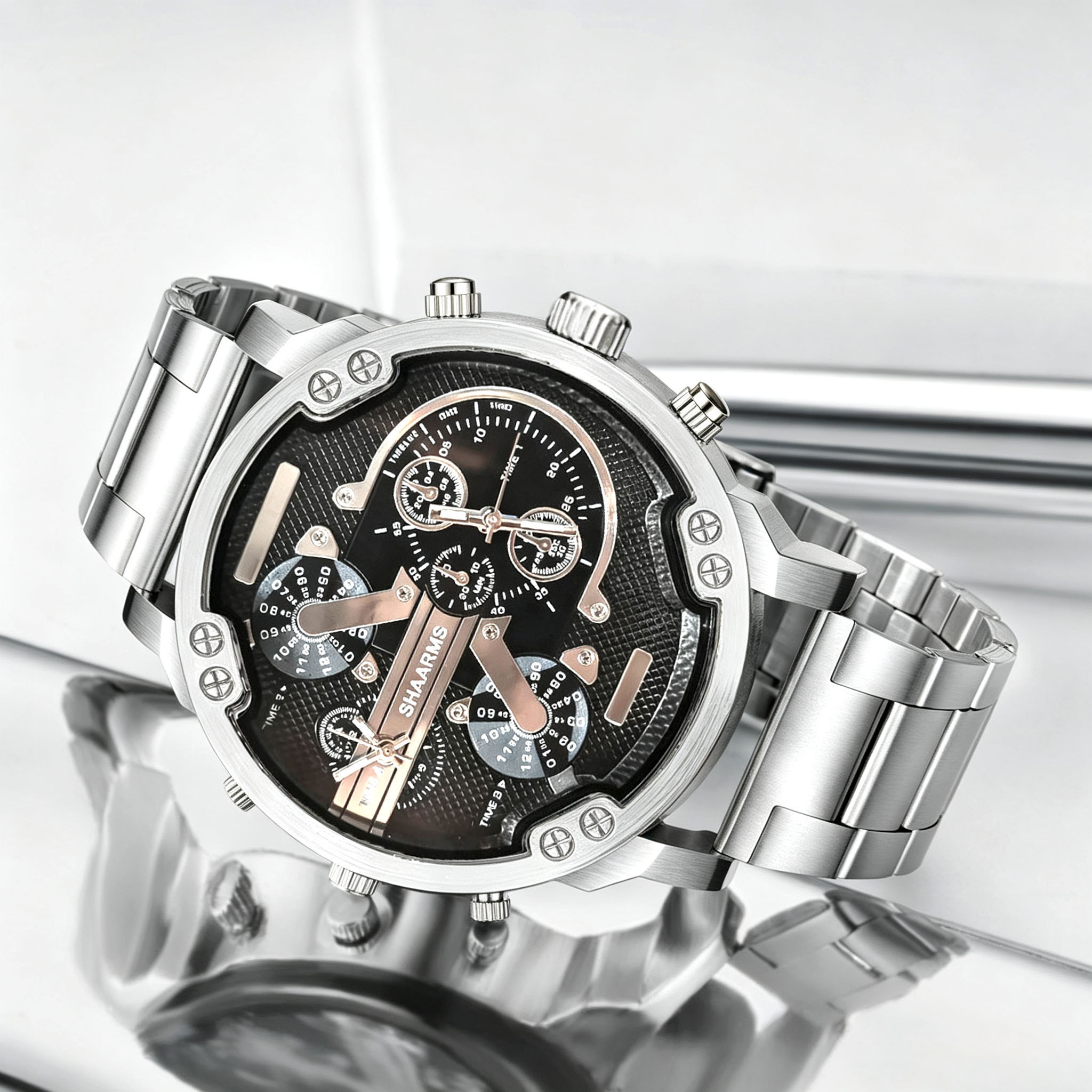 Серебристые повседневные мужск – обзор и цена Jewelry Watches Men