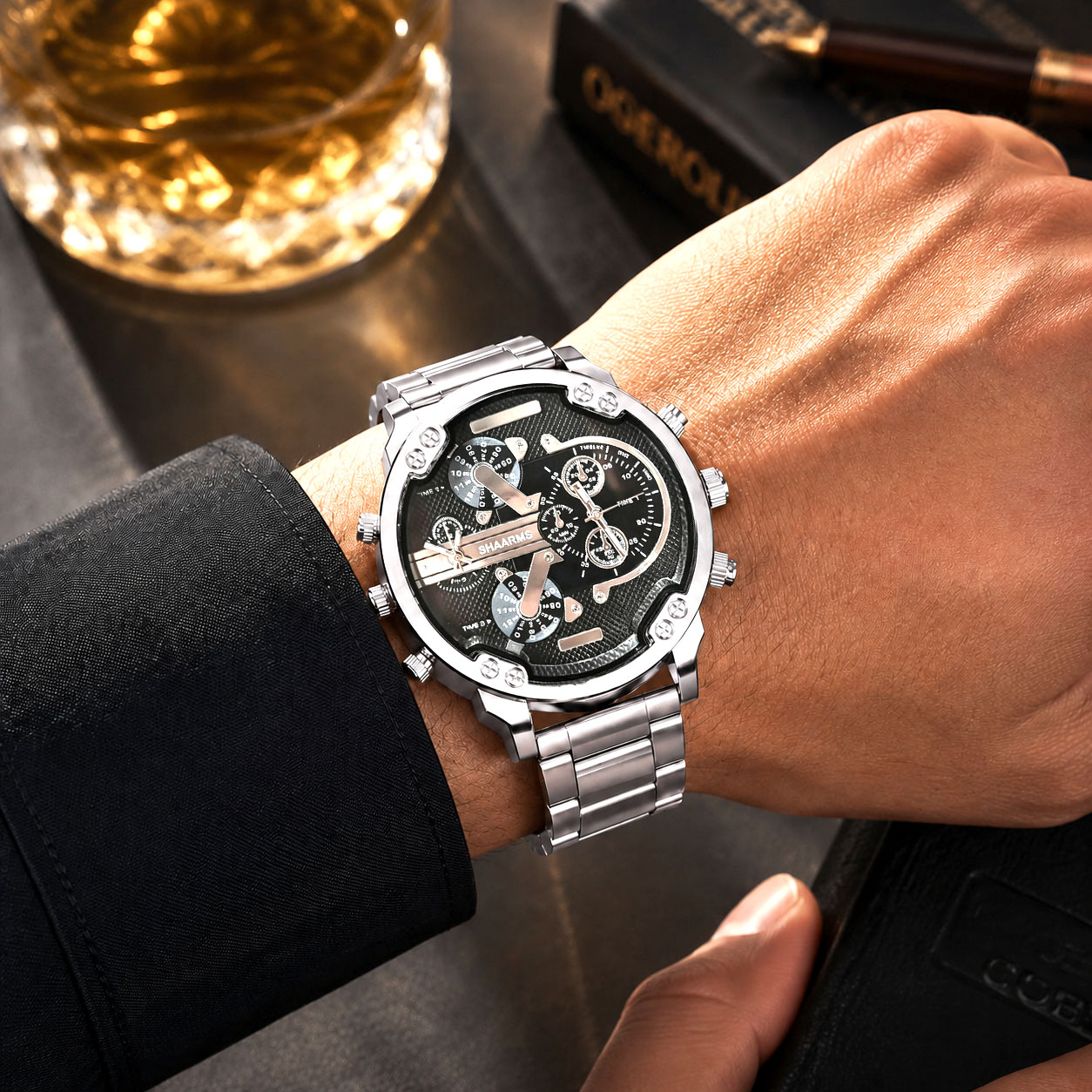 Серебристые повседневные мужск – обзор и цена Jewelry Watches Men