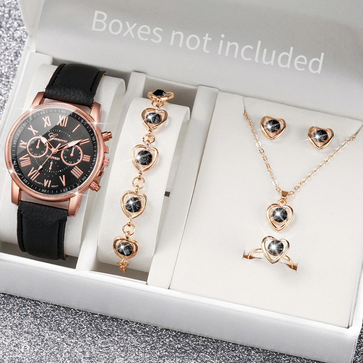 Набор из 5 предметов: розовые  – обзор и цена Mystery Jewelry Jar Watches