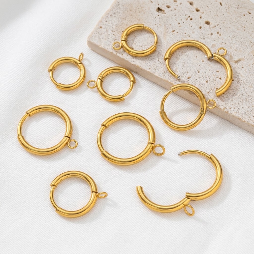 10 шт./лот. Крючки для серег и – обзор и цена Gold Plated Ring