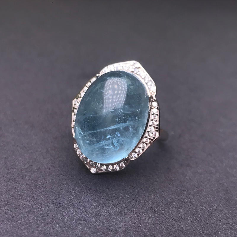 CSJ большой камень натуральный – обзор и цена Turquoise Stone Ring